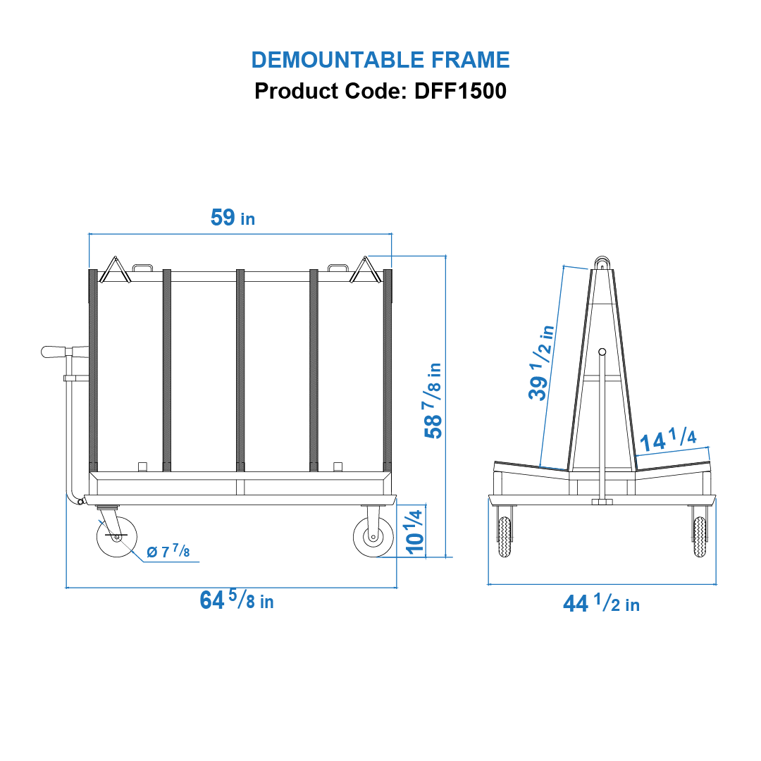 Demountable Frames DAF1500 (Dimension)