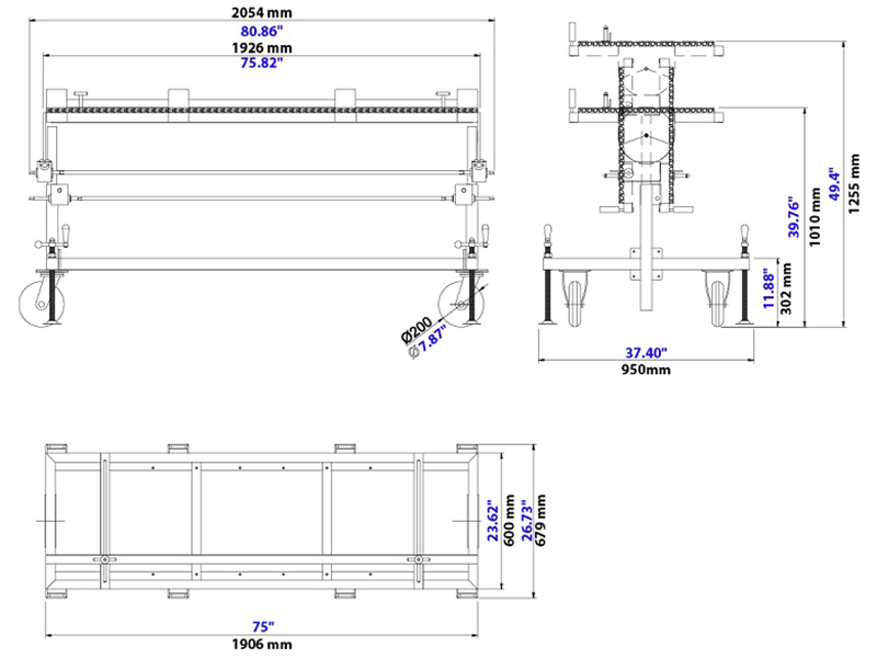 Adjustable Height Work Table AHWT600