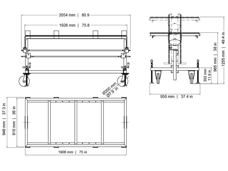 Adjustable Height Work Table AHWT910