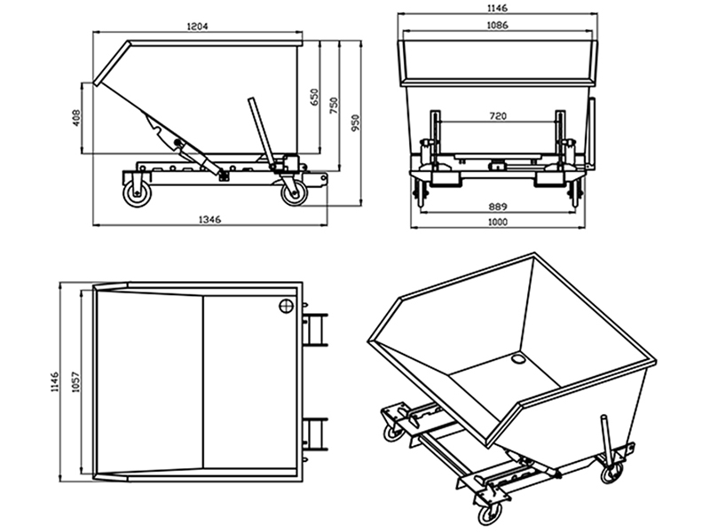 Waste Bin 3mm WB620