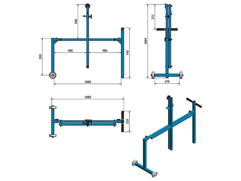 Fiberglass Cutting Stand Including Hand Saw