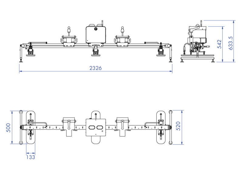 Fork Mounted Vacuum Lifting Attachment FMVLAC2