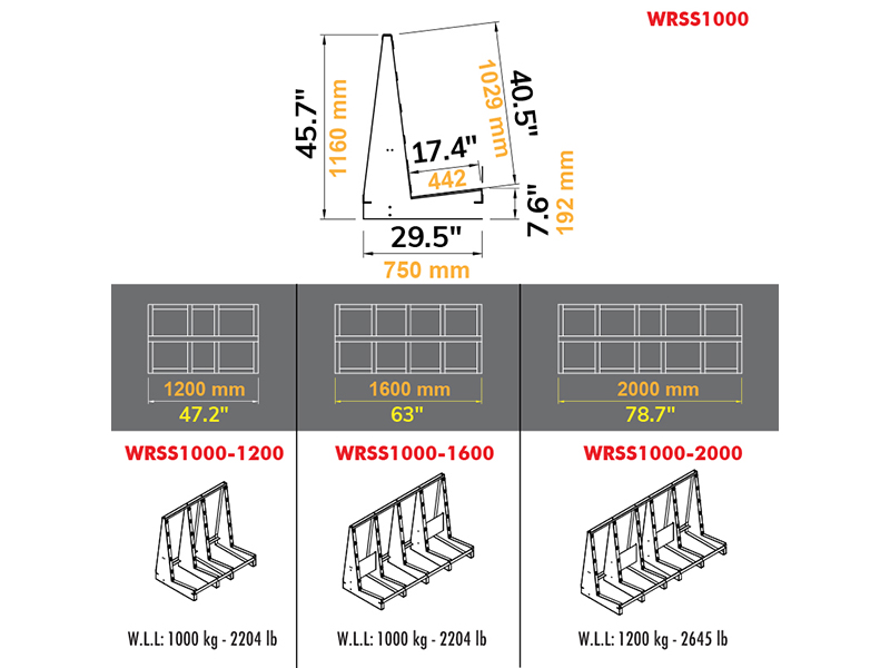 Wolf Rack Single Side WRSS1000