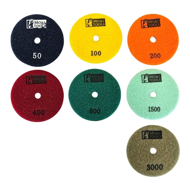 Moai Tools - Polishing Pads (White) [MTWPPW125100]