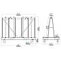 Transport Frame AF2440QP Dimensions